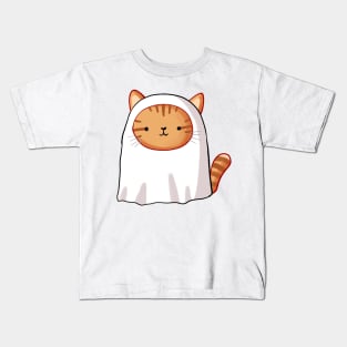 Cute ghost cat Kids T-Shirt